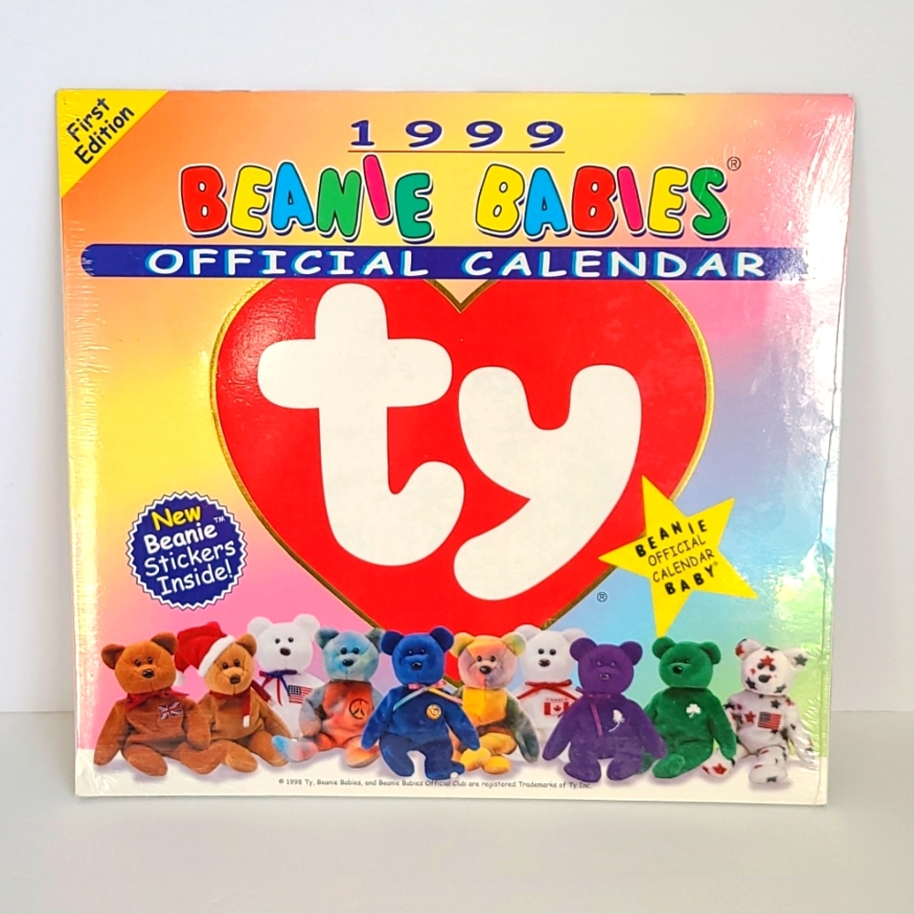 Official vintage TY beanie babies 1999 calendar